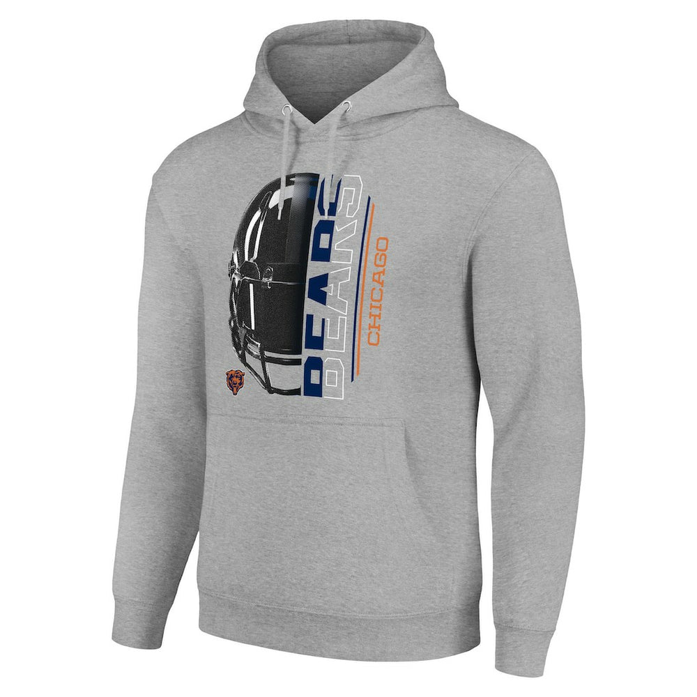 Chicago Bears  Starter Unisex Half Helmet Logo Pullover Hoodie