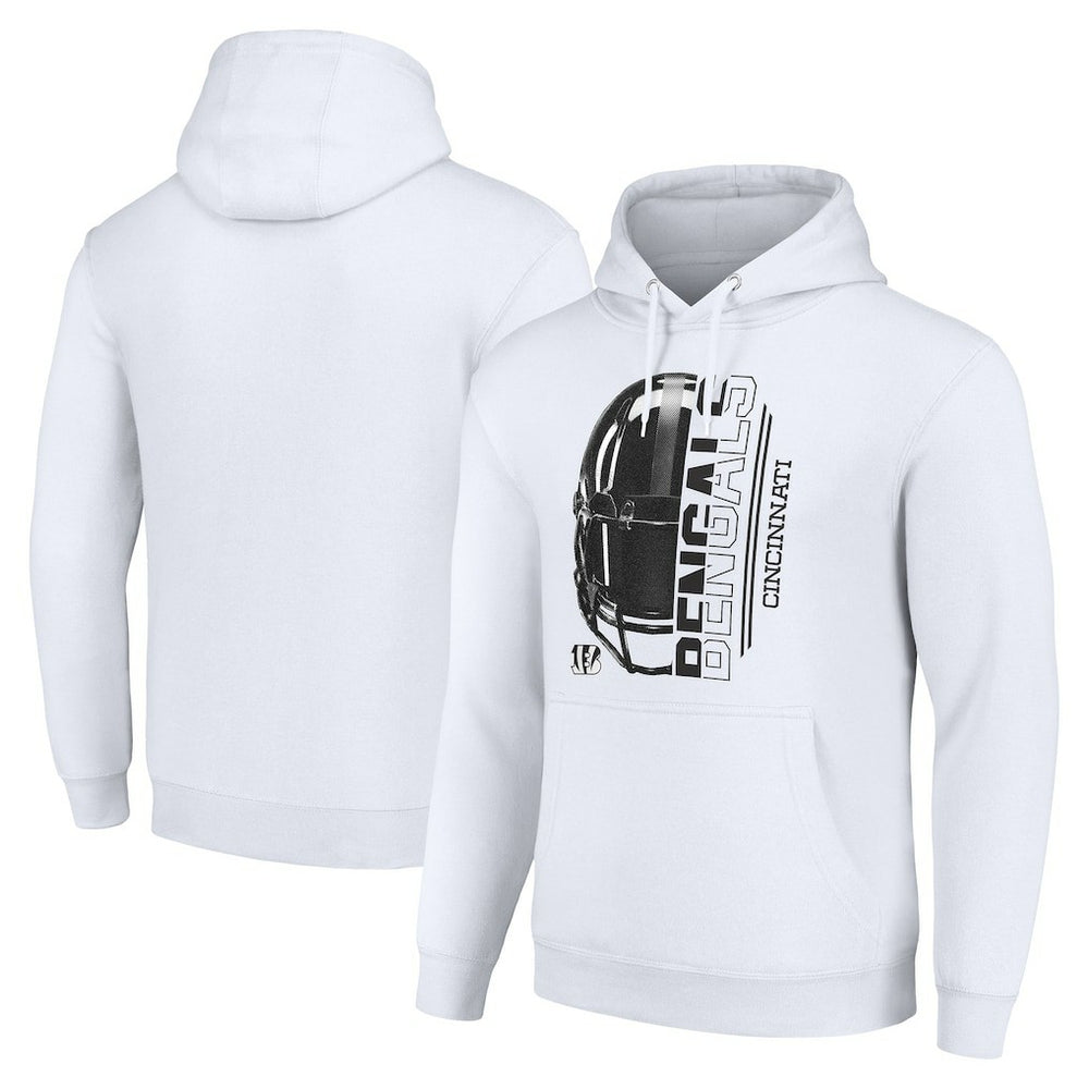 Cincinnati Bengals  Starter Unisex Half Helmet Logo Pullover Hoodie