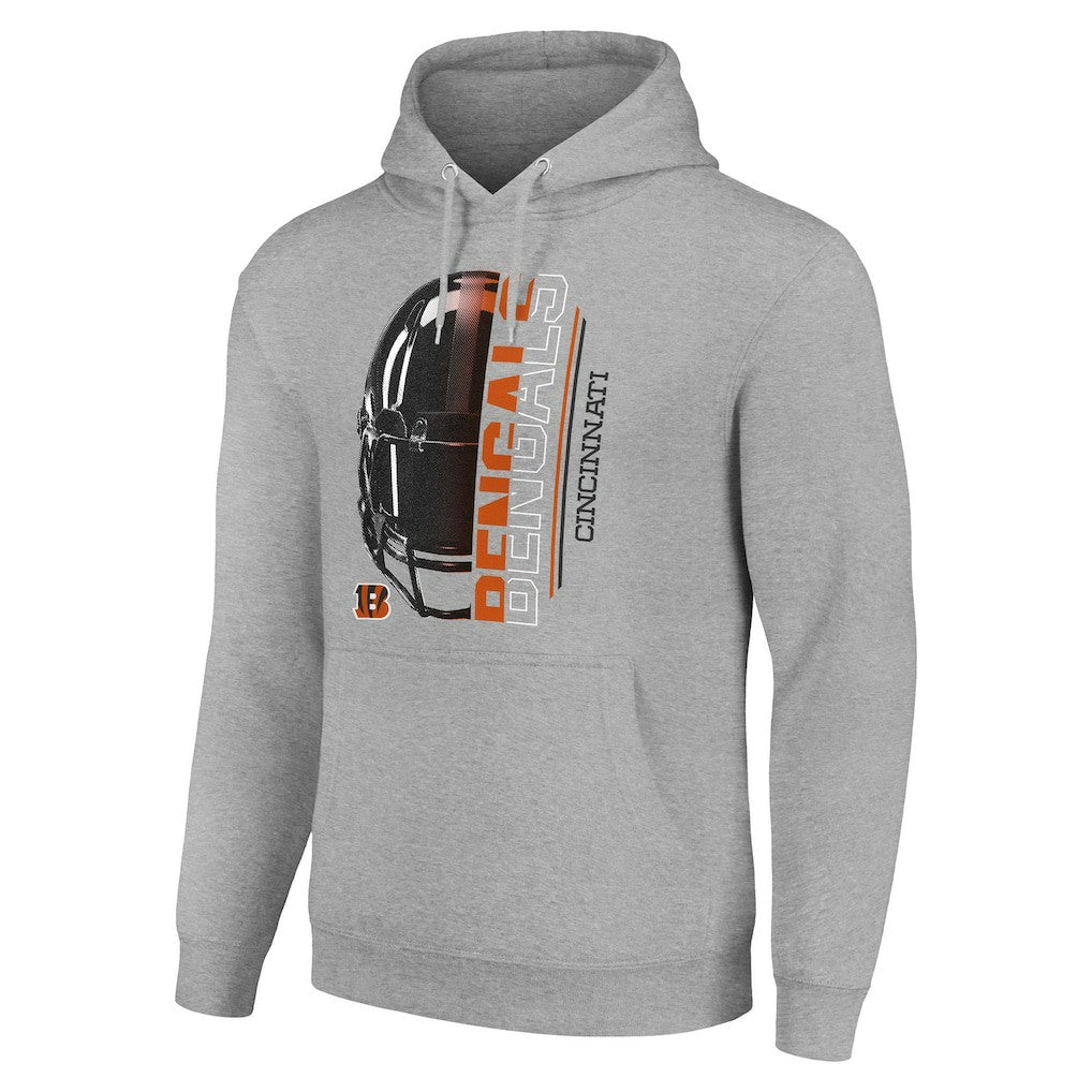 Cincinnati Bengals  Starter Unisex Half Helmet Logo Pullover Hoodie