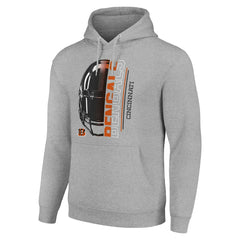 Cincinnati Bengals  Starter Unisex Half Helmet Logo Pullover Hoodie