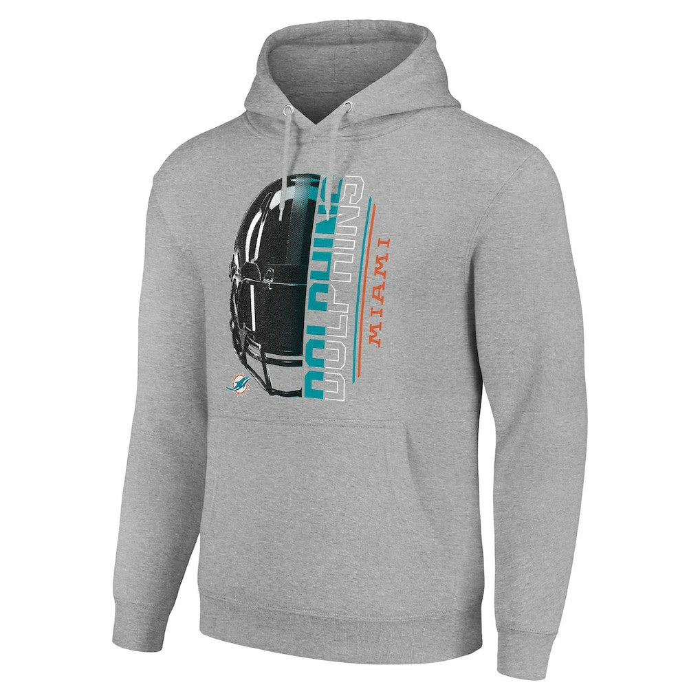 Miami Dolphins  Starter Unisex Half Helmet Logo Pullover Hoodie