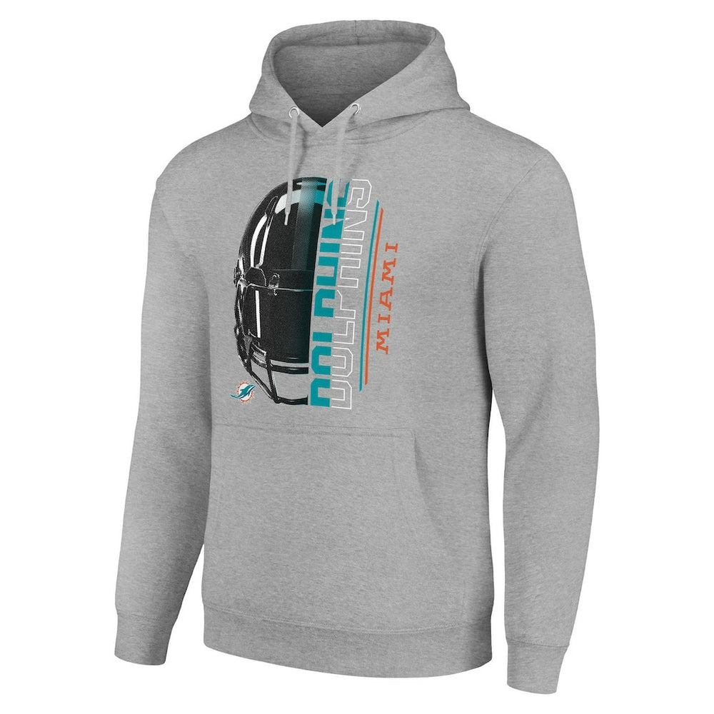 Miami Dolphins  Starter Unisex Half Helmet Logo Pullover Hoodie