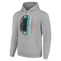 Miami Dolphins  Starter Unisex Half Helmet Logo Pullover Hoodie