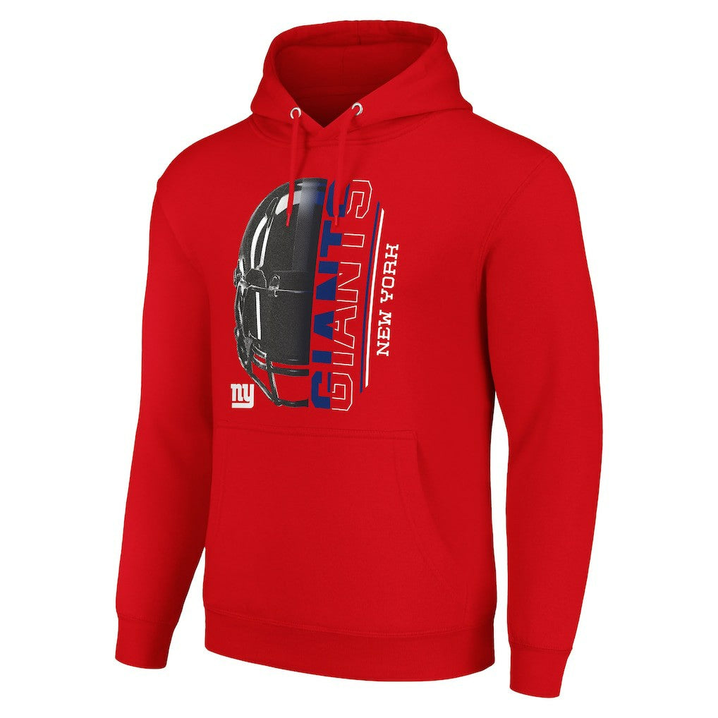 New York Giants  Starter Unisex Half Helmet Logo Pullover Hoodie