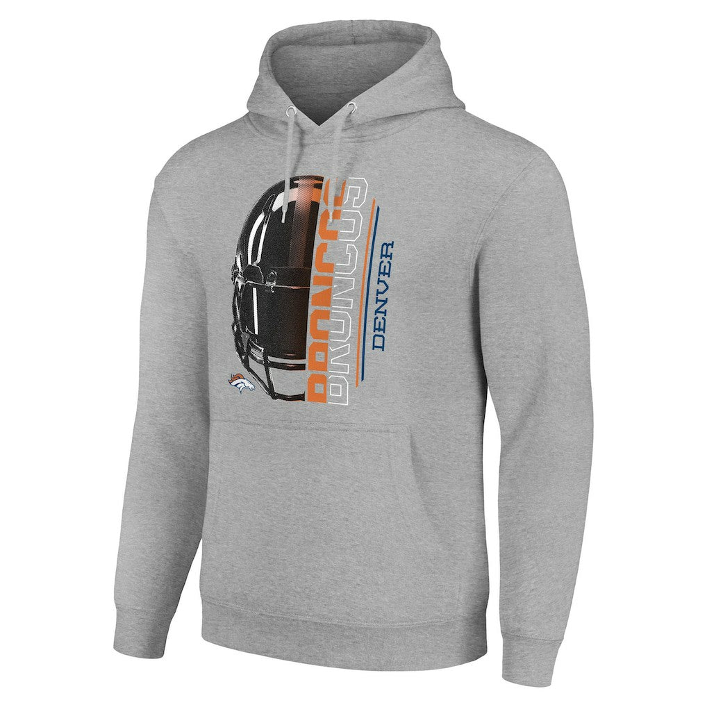 Denver Broncos  Starter Unisex Half Helmet Logo Pullover Hoodie