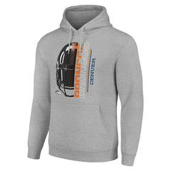 Denver Broncos  Starter Unisex Half Helmet Logo Pullover Hoodie