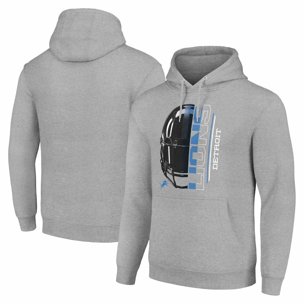 Detroit Lions  Starter Unisex Half Helmet Logo Pullover Hoodie