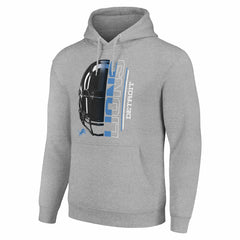 Detroit Lions  Starter Unisex Half Helmet Logo Pullover Hoodie