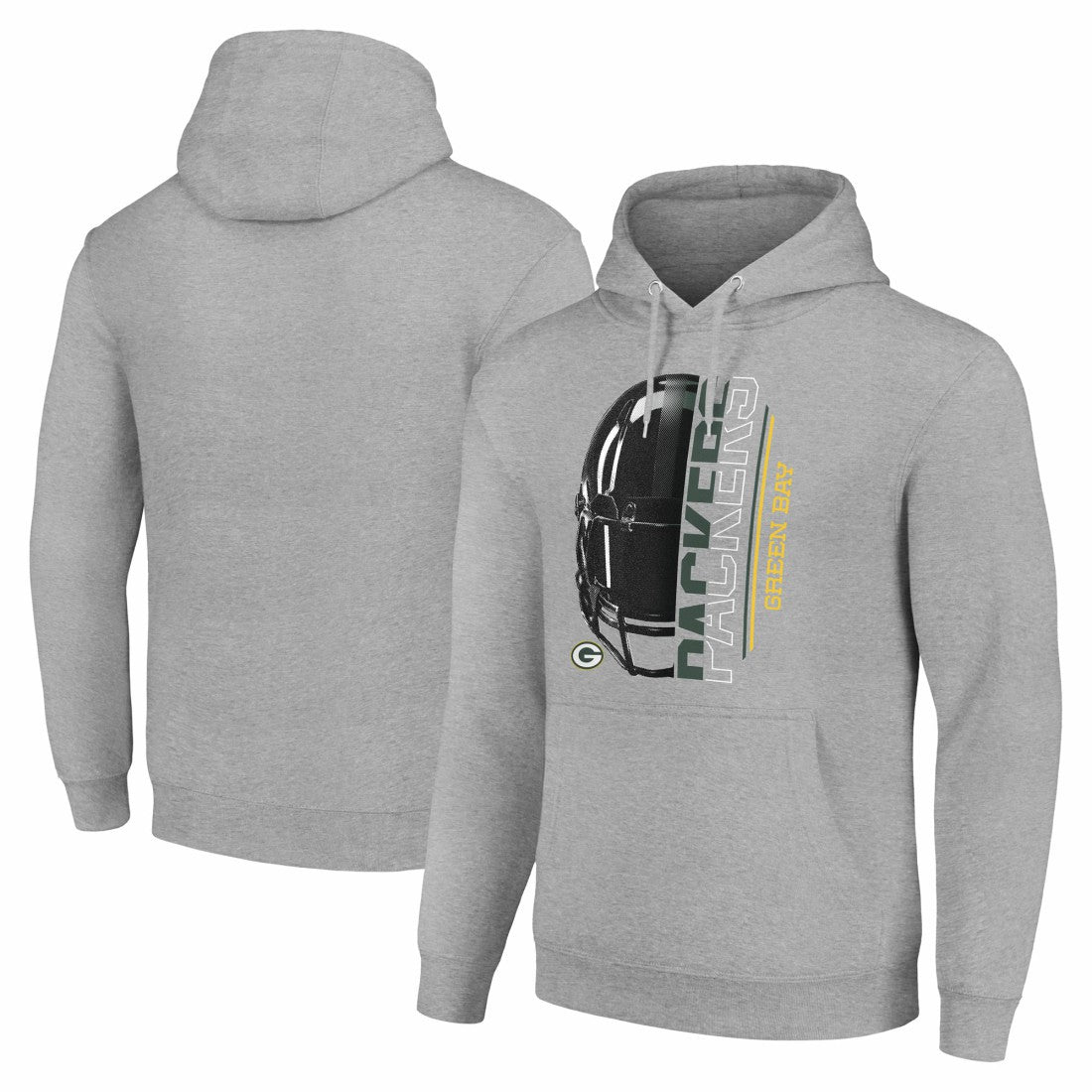 Green Bay Packers  Starter Unisex Half Helmet Logo Pullover Hoodie
