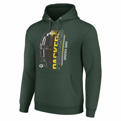 Green Bay Packers  Starter Unisex Half Helmet Logo Pullover Hoodie