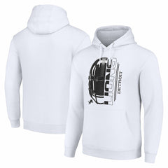 Detroit Lions  Starter Unisex Half Helmet Logo Pullover Hoodie