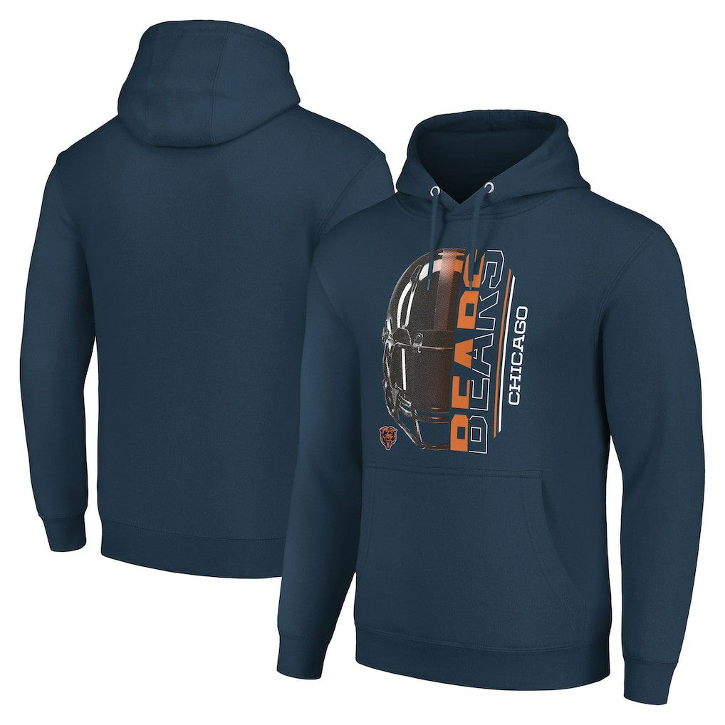 Chicago Bears  Starter Unisex Half Helmet Logo Pullover Hoodie