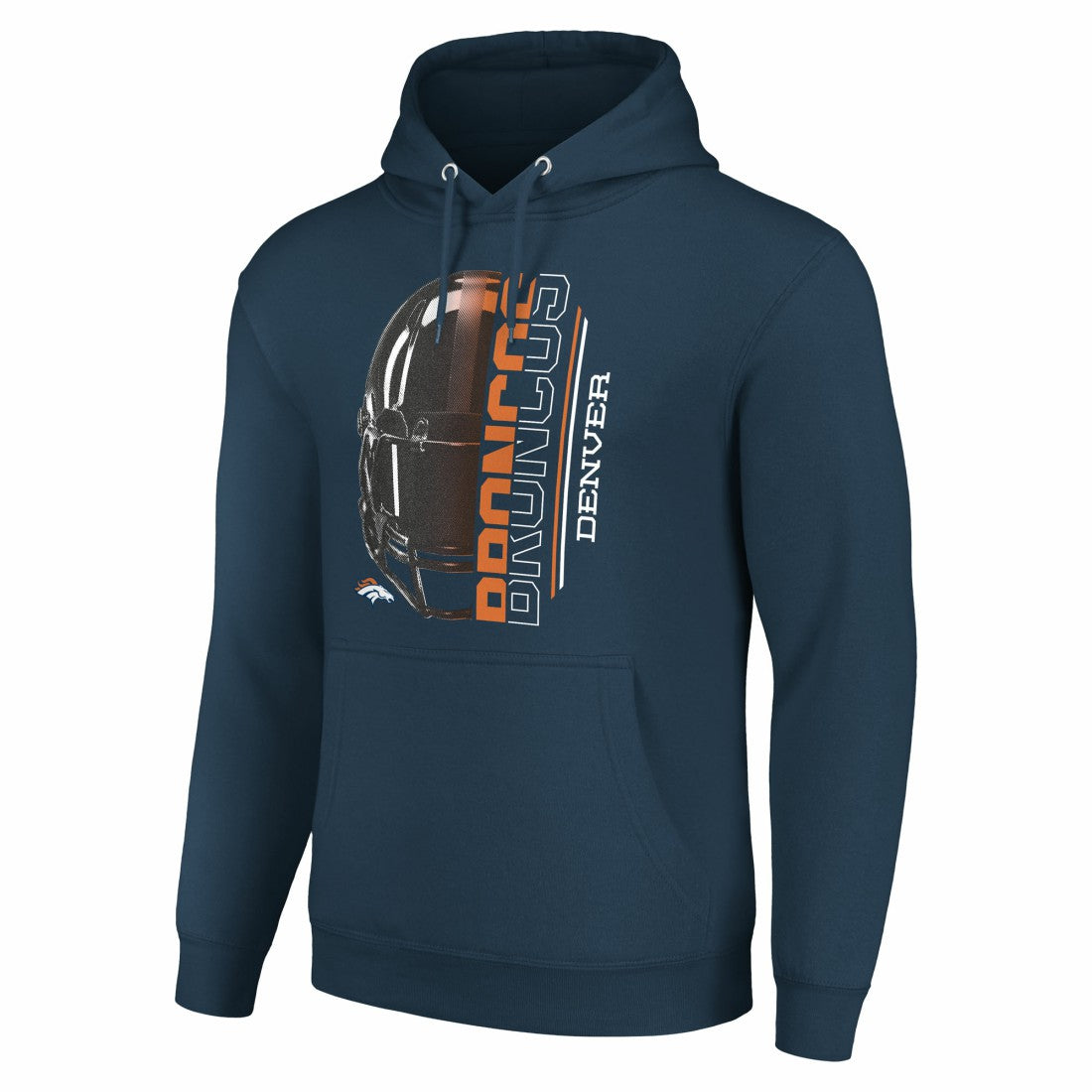 Denver Broncos  Starter Unisex Half Helmet Logo Pullover Hoodie