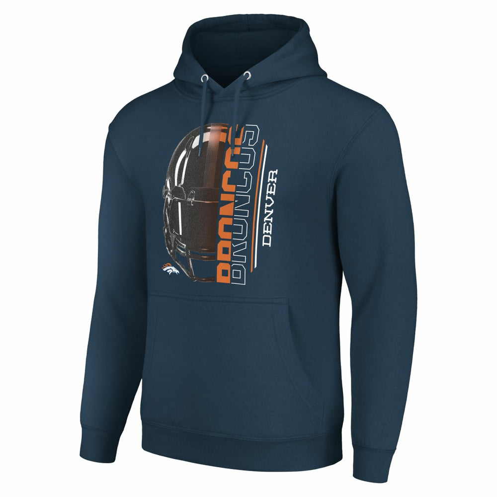 Denver Broncos  Starter Unisex Half Helmet Logo Pullover Hoodie