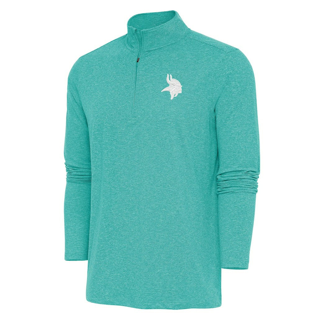 Minnesota Vikings  Antigua Hunk Quarter-Zip Pullover Top