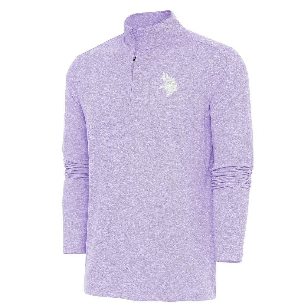 Minnesota Vikings  Antigua Hunk Quarter-Zip Pullover Top