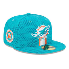 Miami Dolphins New Era 2024 Sideline 59FIFTY Fitted Hat