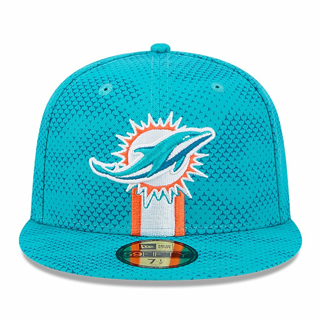 Miami Dolphins New Era 2024 Sideline 59FIFTY Fitted Hat