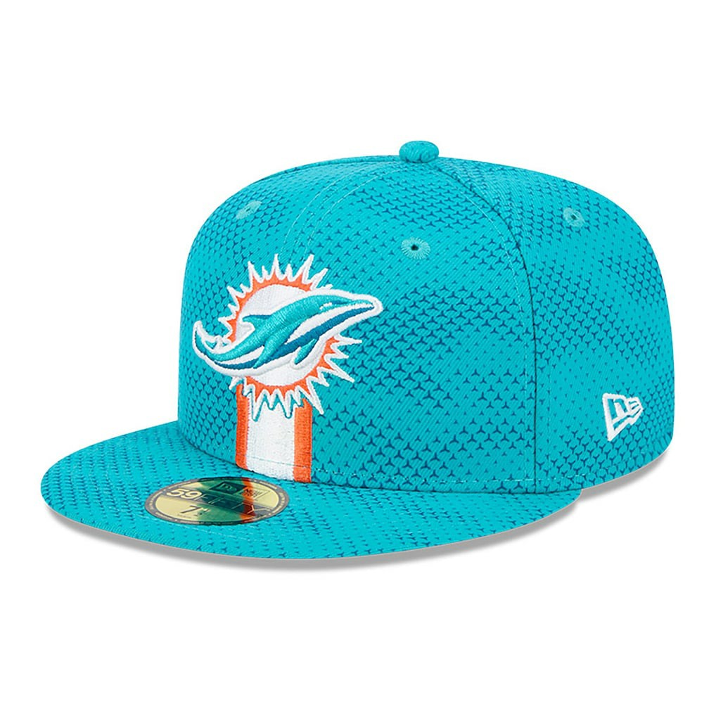 Miami Dolphins New Era 2024 Sideline 59FIFTY Fitted Hat