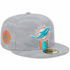 Miami Dolphins New Era 2024 Sideline 59FIFTY Fitted Hat