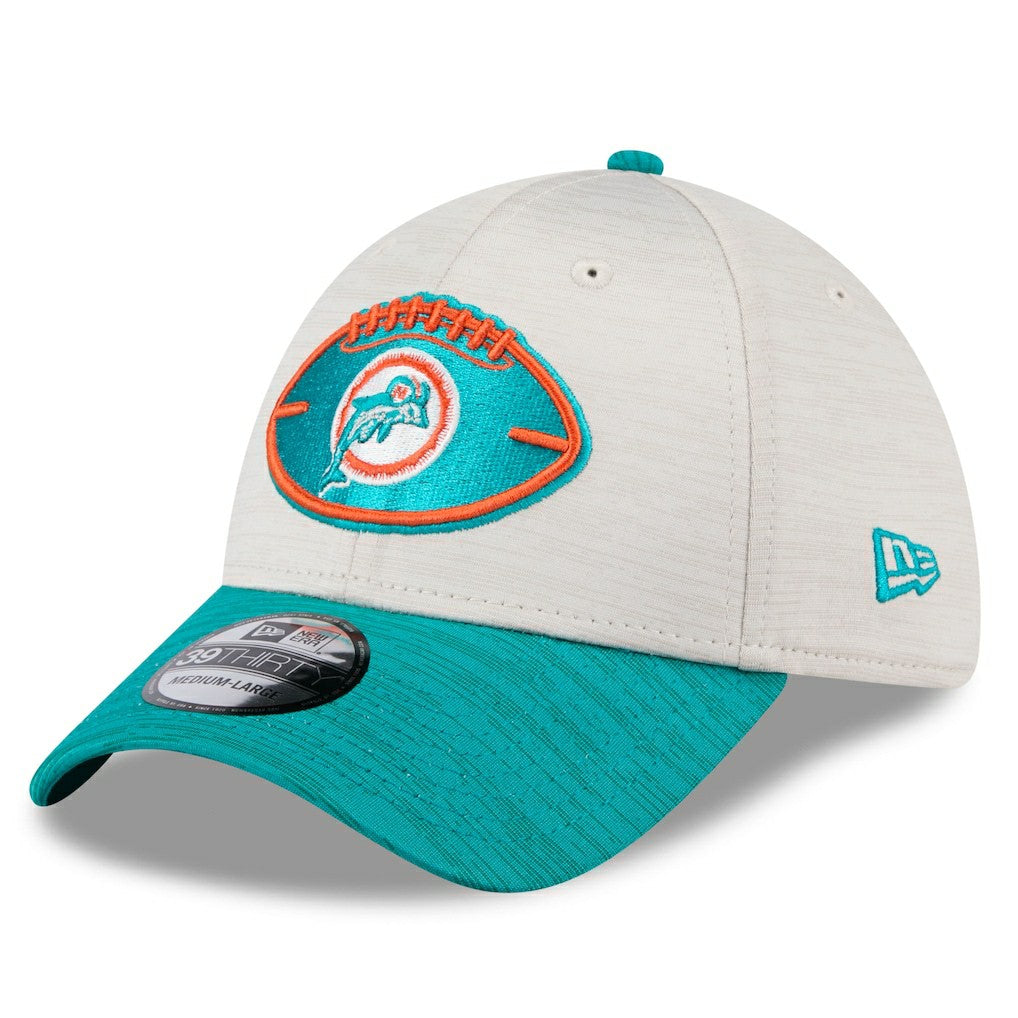 Miami Dolphins New Era 2024 Sideline Historic 39THIRTY Flex Hat