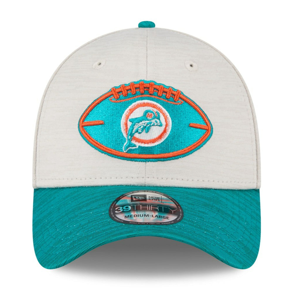 Miami Dolphins New Era 2024 Sideline Historic 39THIRTY Flex Hat