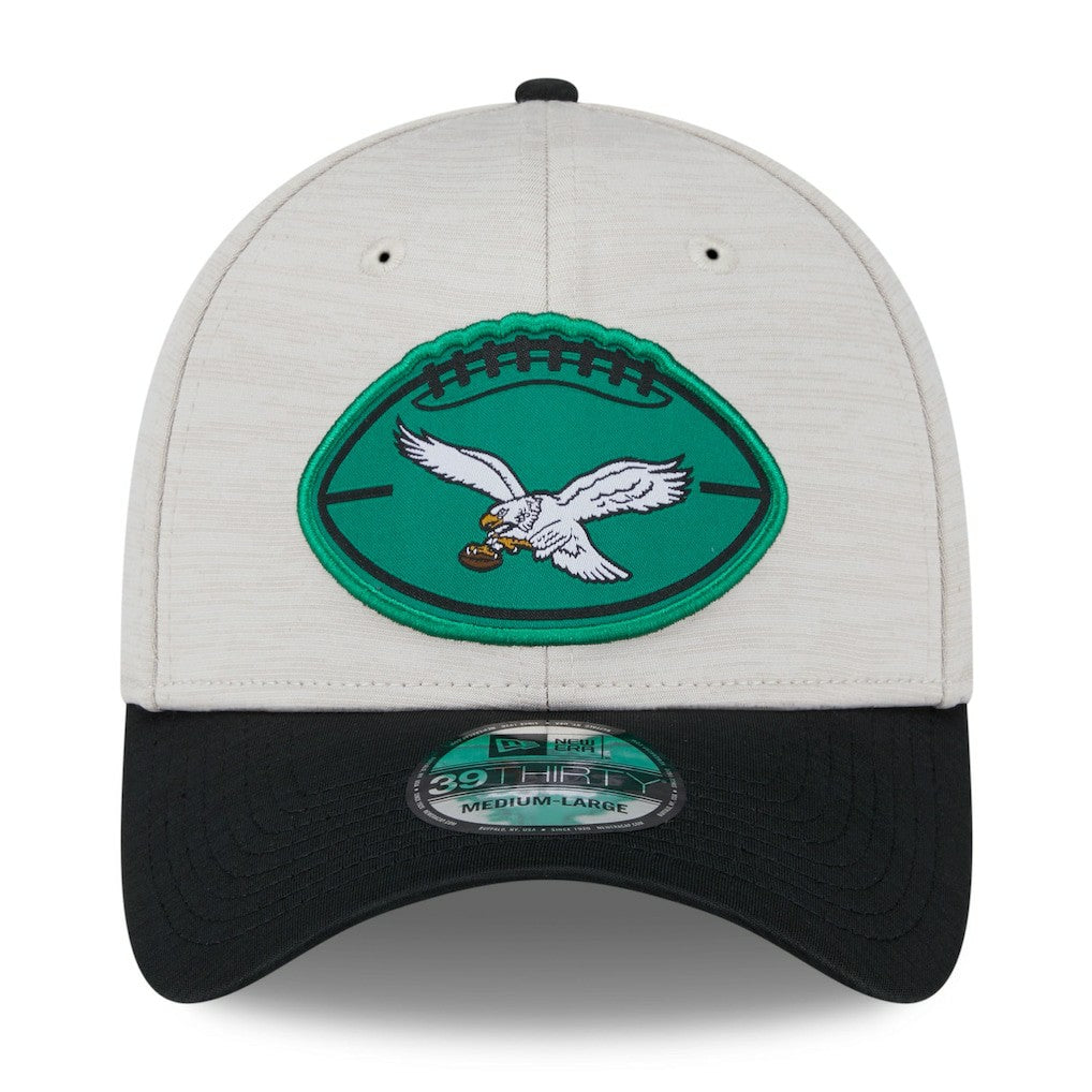 Philadelphia Eagles New Era 2024 Sideline Historic 39THIRTY Flex Hat