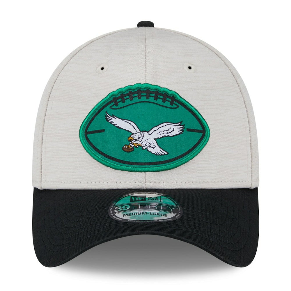 Philadelphia Eagles New Era 2024 Sideline Historic 39THIRTY Flex Hat