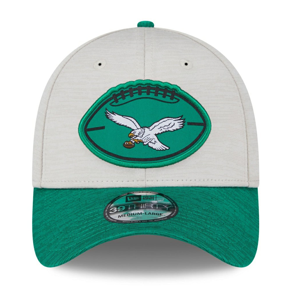 Philadelphia Eagles New Era 2024 Sideline Historic 39THIRTY Flex Hat