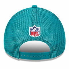 Miami Dolphins New Era 2024 Sideline Historic 9FORTY A-Frame Trucker Adjustable Hat