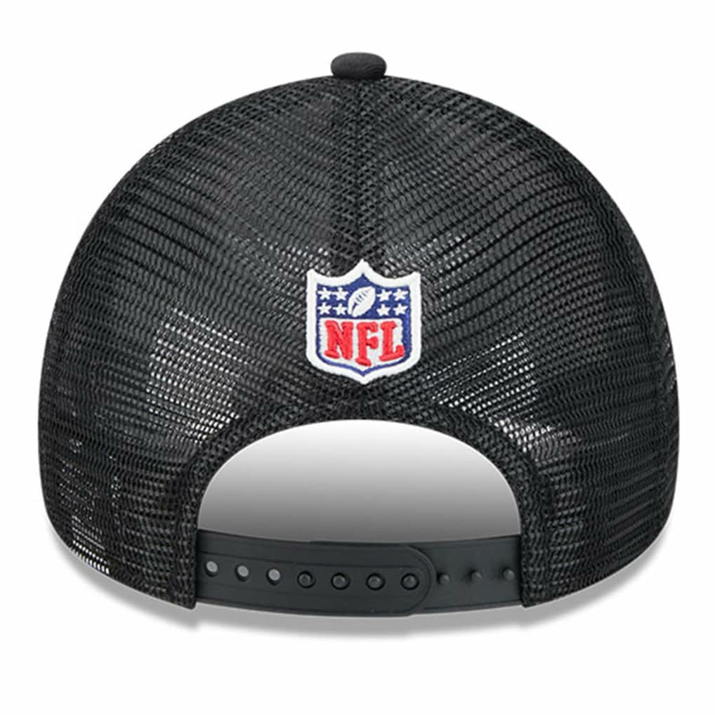 Jacksonville Jaguars New Era 2024 Sideline Historic 9FORTY A-Frame Trucker Adjustable Hat