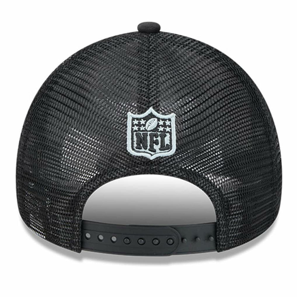 Las Vegas Raiders New Era 2024 Sideline Historic 9FORTY A-Frame Trucker Adjustable Hat