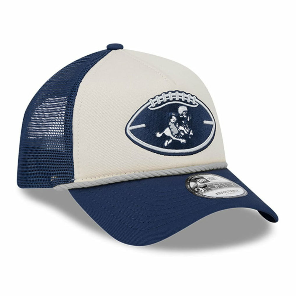 Dallas Cowboys New Era Youth 2024 Sideline Historic 9FORTY A-Frame Trucker Adjustable Hat
