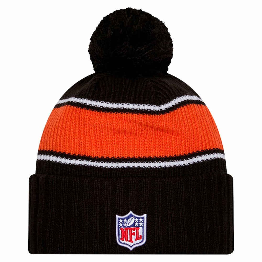 Cincinnati Bengals New Era 2024 Sideline Cuffed Knit Hat with Pom