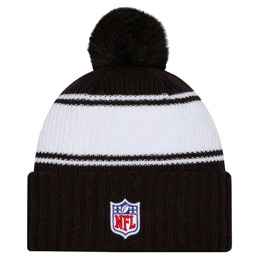 New York Jets New Era 2024 Sideline Cuffed Knit Hat with Pom