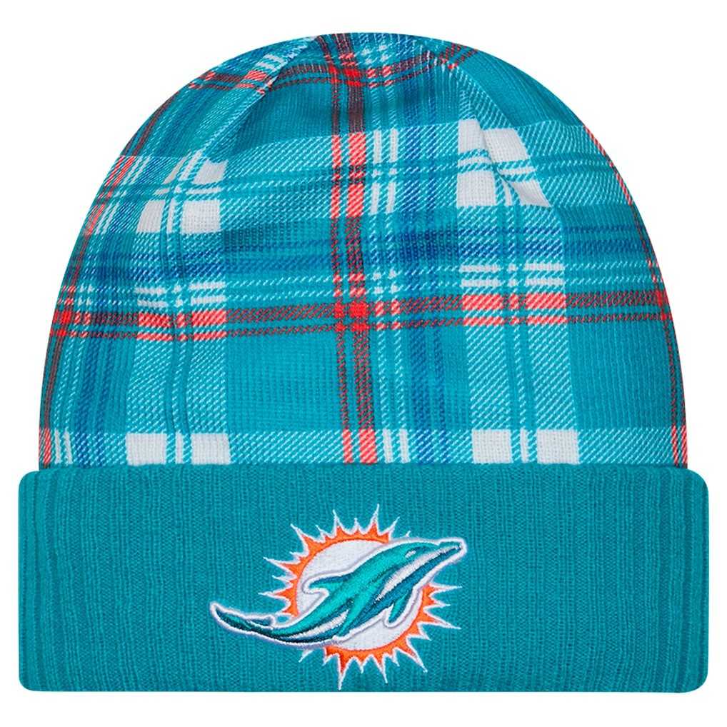 Miami Dolphins New Era Sideline Statement Cuffed Knit Hat