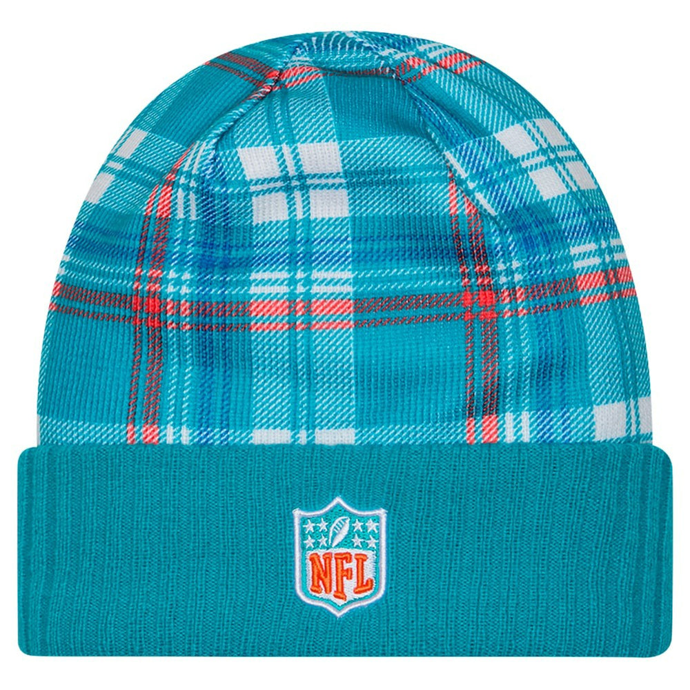 Miami Dolphins New Era Sideline Statement Cuffed Knit Hat