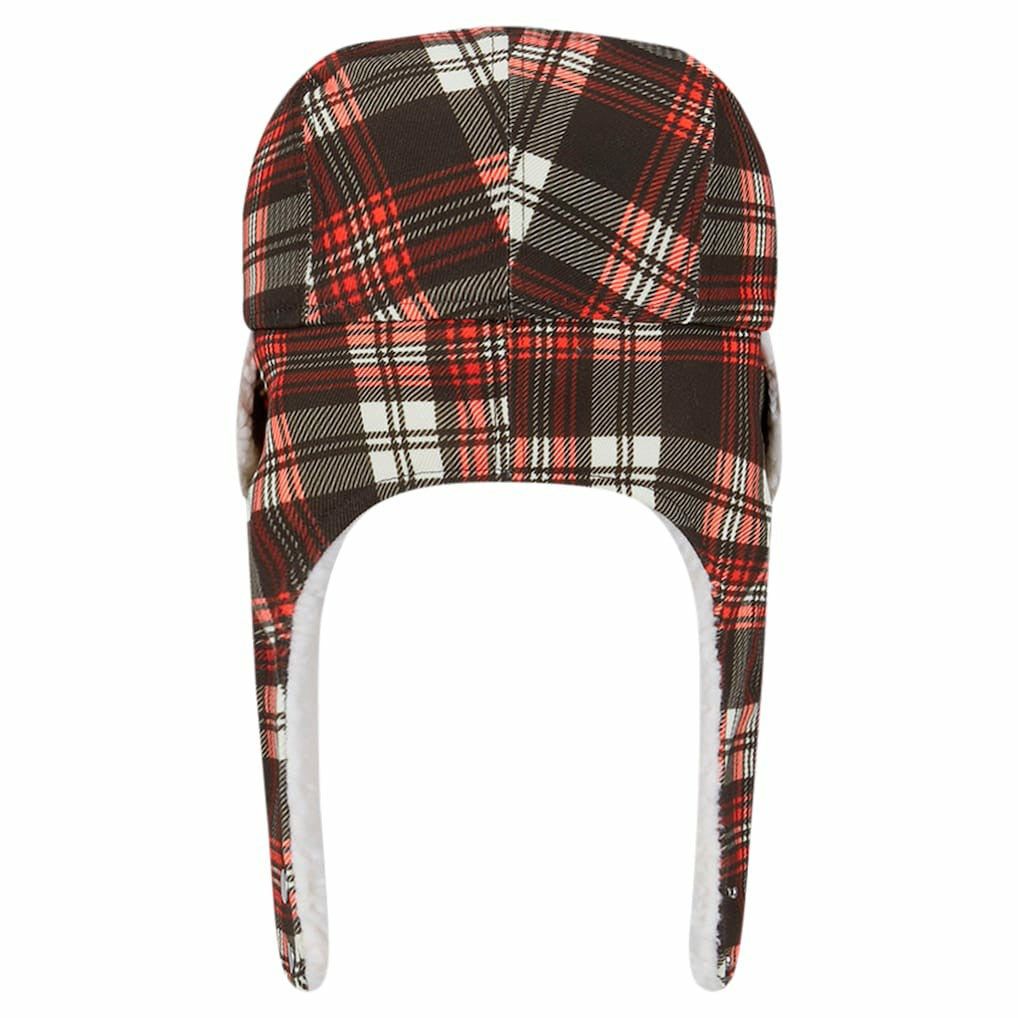 Cleveland Browns New Era Sideline Plaid Sherpa Trapper Hat