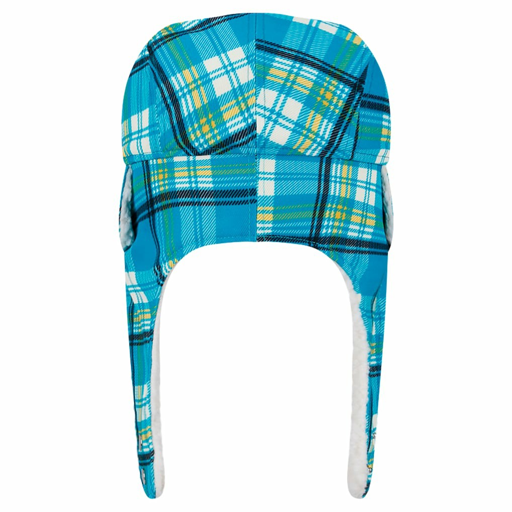 Jacksonville Jaguars New Era Sideline Plaid Sherpa Trapper Hat