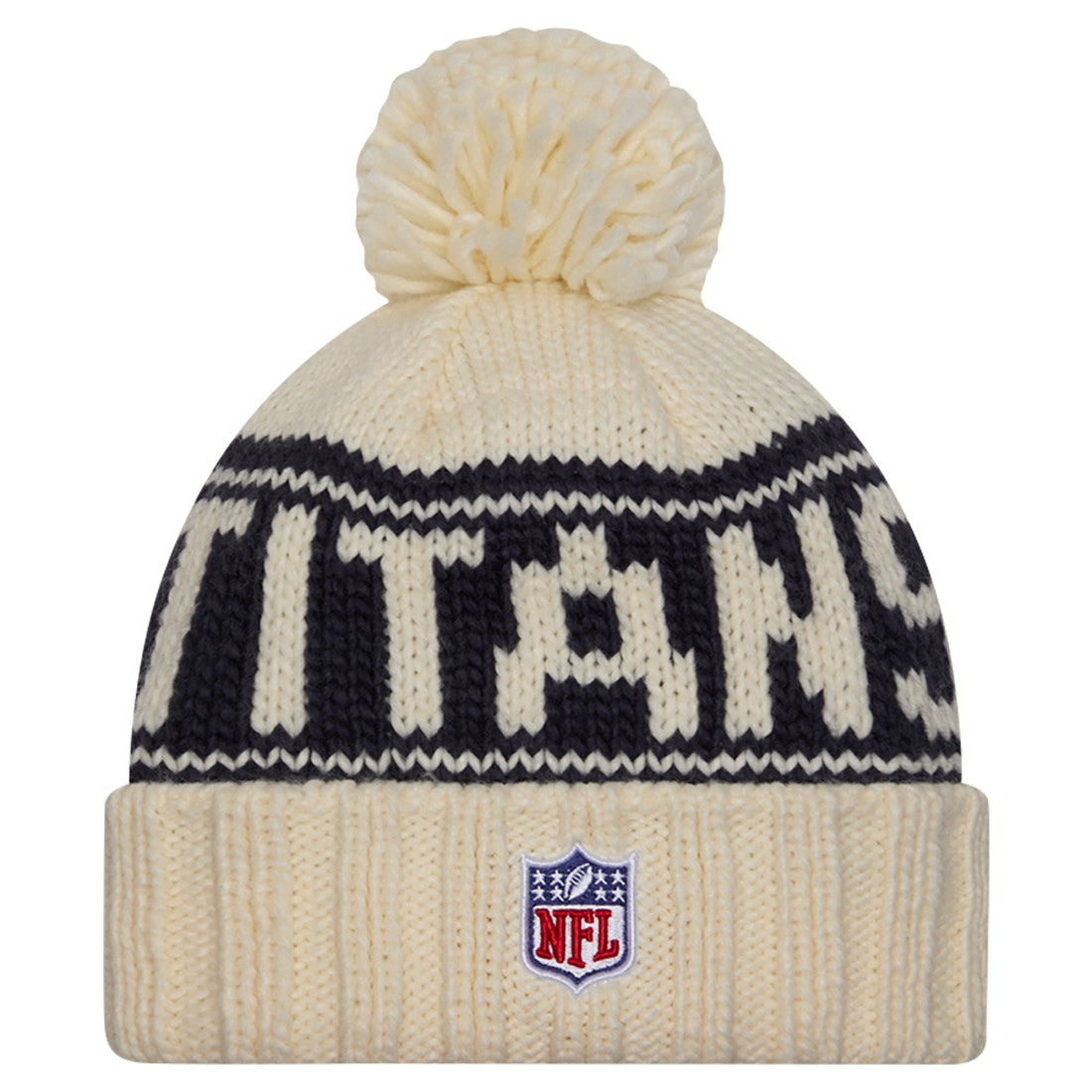 Tennessee Titans New Era Women's 2024 Sideline Cuffed Knit Hat with Pom