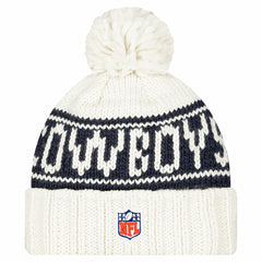 Dallas Cowboys New Era Women's 2024 Sideline Cuffed Knit Hat with Pom