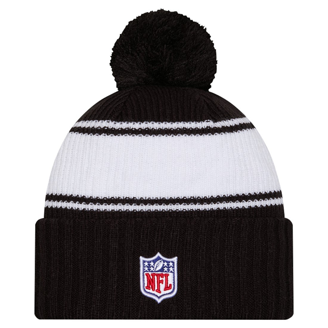 New York Jets New Era Youth 2024/25 Sideline Cuffed Knit Hat with Pom