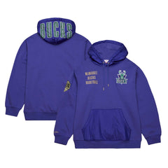 Milwaukee Bucks Team OG 2.0 Vintage Logo Fleece Pullover Hoodie New