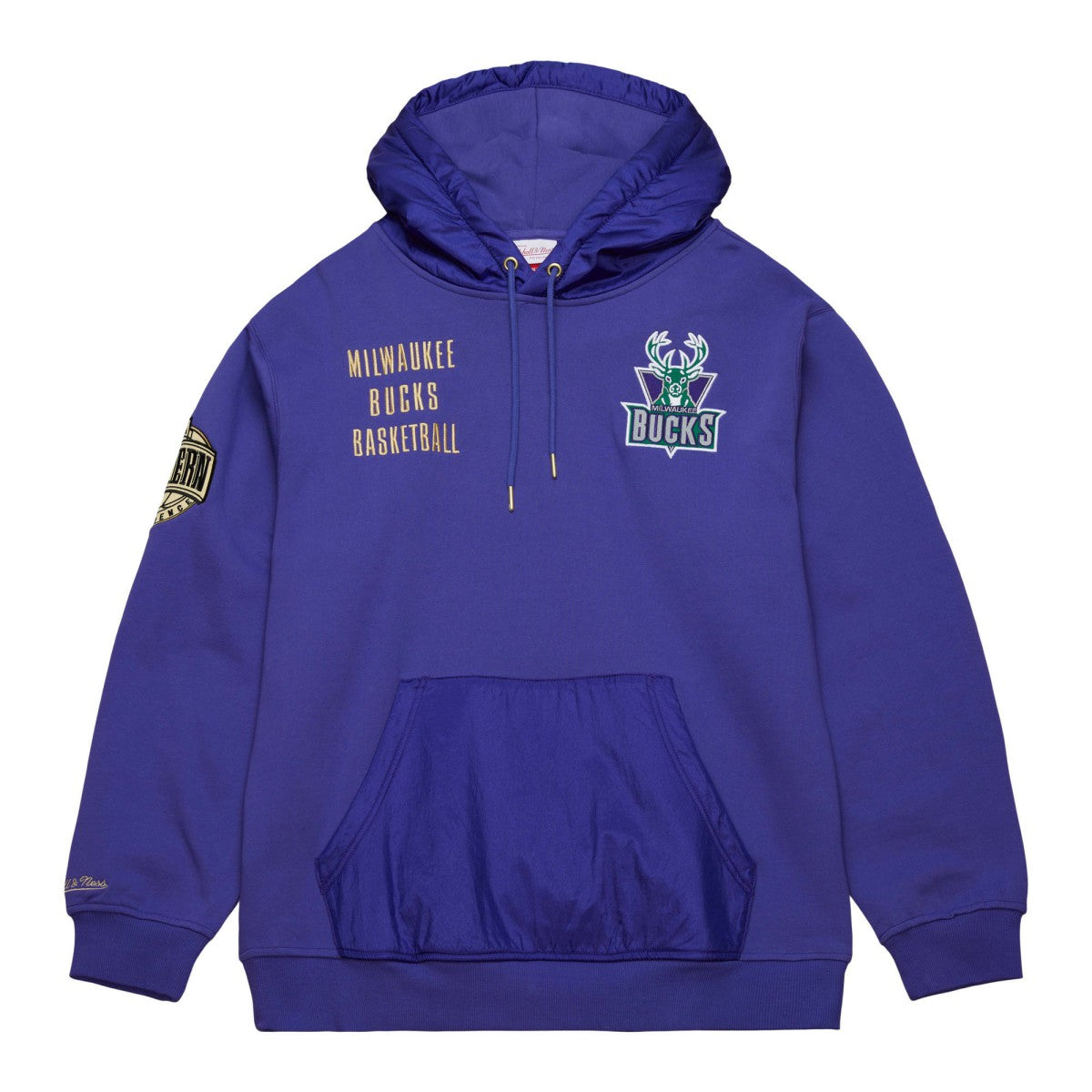 Milwaukee Bucks Team OG 2.0 Vintage Logo Fleece Pullover Hoodie New