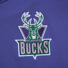 Milwaukee Bucks Team OG 2.0 Vintage Logo Fleece Pullover Hoodie New