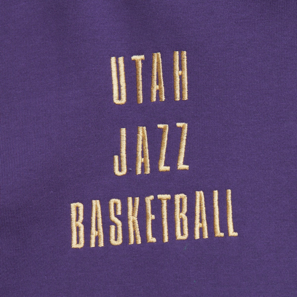 Utah Jazz Team OG 2.0 Vintage Logo Fleece Pullover Hoodie On Sale