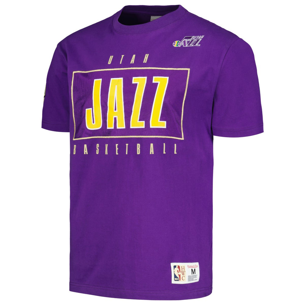 Utah Jazz Hardwood Classics Team OG 2.0 Premium Vintage Logo T-Shirt On Sale