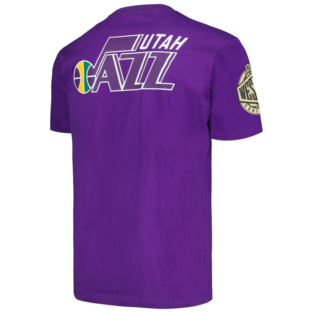 Utah Jazz Hardwood Classics Team OG 2.0 Premium Vintage Logo T-Shirt On Sale