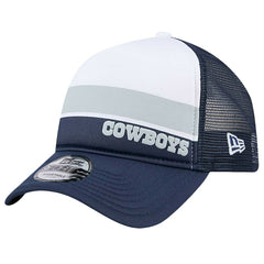 Dallas Cowboys New Era Sport Night Color Block 9FORTY A-Frame Trucker Adjustable Hat