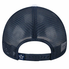 Dallas Cowboys New Era Sport Night Color Block 9FORTY A-Frame Trucker Adjustable Hat